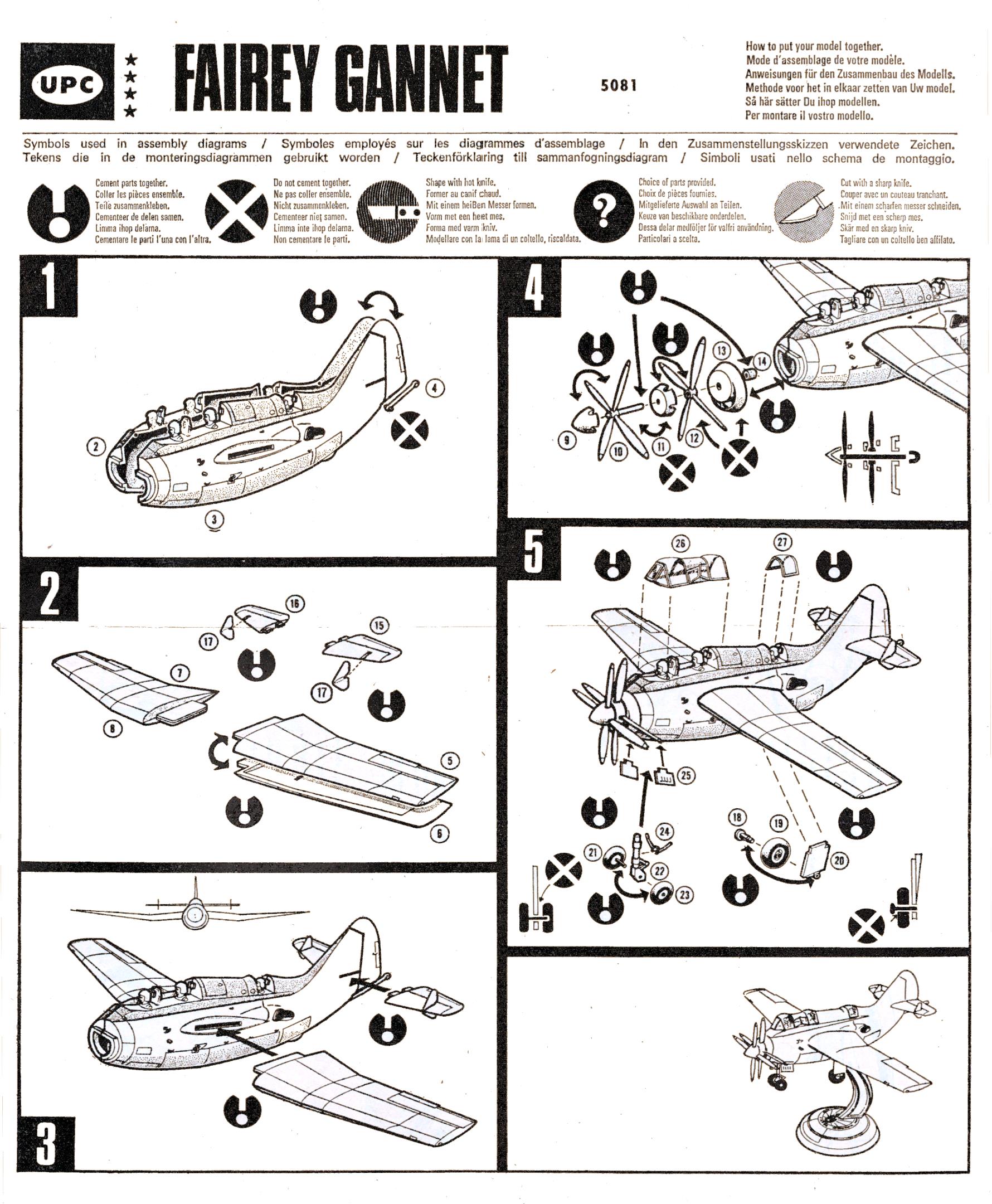Инструкция UPC 5081 Fairey Gannet